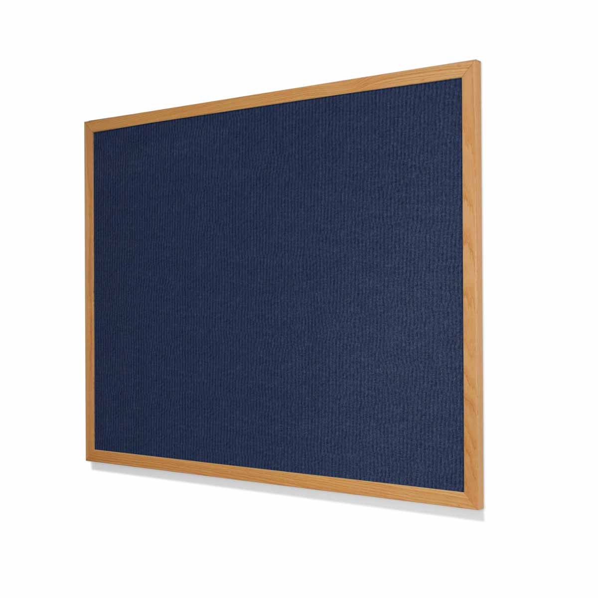 Nebula Ribbed VELCRO® Compatible Cork Board with Narrow Red Oak Frame